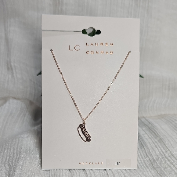 LC Lauren Conrad Jewelry - LC Lauren Conrad 16" Rose Gold Necklace With Playful Hotdog Pendant